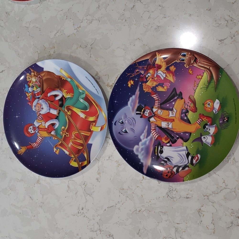 1997 Vintage McDonald's plates